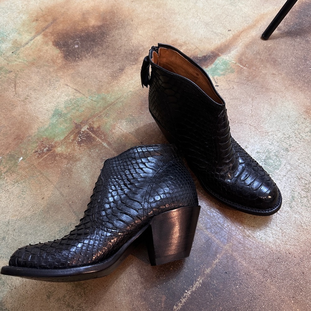 Lucchese Shoes | Lucchese Python Ankle Boots | Co… - image 2